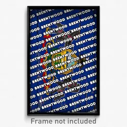 Brentwood Pennsylvania Poster (PA City Souvenir 11x17 Town Print)