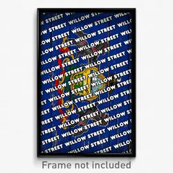 Willow Street Pennsylvania Poster (PA City Souvenir 11x17 Town Print)