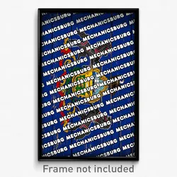 Mechanicsburg Pennsylvania Poster (PA City Souvenir 11x17 Town Print)