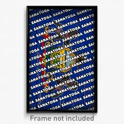 Sanatoga Pennsylvania Poster (PA City Souvenir 11x17 Town Print)