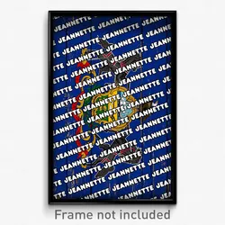 Jeannette Pennsylvania Poster (PA City Souvenir 11x17 Town Print)