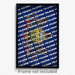 Folsom Pennsylvania Poster (PA City Souvenir 11x17 Town Print)