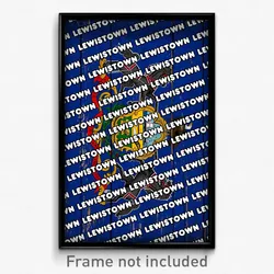 Lewistown Pennsylvania Poster (PA City Souvenir 11x17 Town Print)