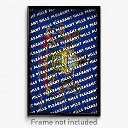 Pleasant Hills Pennsylvania Poster (PA City Souvenir 11x17 Town Print)
