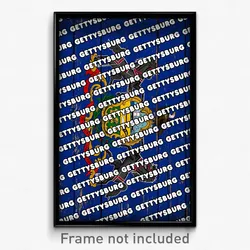 Gettysburg Pennsylvania Poster (PA City Souvenir 11x17 Town Print)