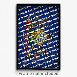 White Oak Pennsylvania Poster (PA City Souvenir 11x17 Town Print)