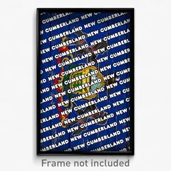 New Cumberland Pennsylvania Poster (PA City Souvenir 11x17 Town Print)