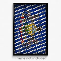Blandon Pennsylvania Poster (PA City Souvenir 11x17 Town Print)