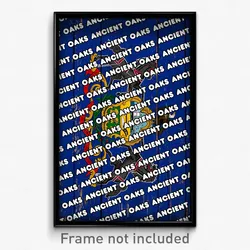 Ancient Oaks Pennsylvania Poster (PA City Souvenir 11x17 Town Print)