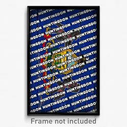 Huntingdon Pennsylvania Poster (PA City Souvenir 11x17 Town Print)