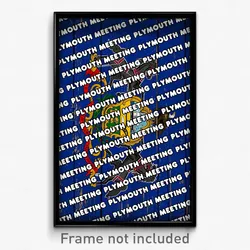 Plymouth Meeting Pennsylvania Poster (PA City Souvenir 11x17 Town Print)
