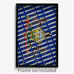 Chesnut Hill Pennsylvania Poster (PA City Souvenir 11x17 Town Print)