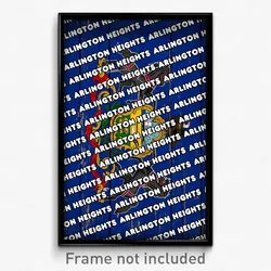 Arlington Heights Pennsylvania Poster (PA City Souvenir 11x17 Town Print)