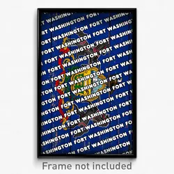 Fort Washington Pennsylvania Poster (PA City Souvenir 11x17 Town Print)