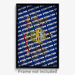 Steelton Pennsylvania Poster (PA City Souvenir 11x17 Town Print)