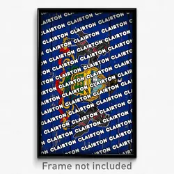 Clairton Pennsylvania Poster (PA City Souvenir 11x17 Town Print)