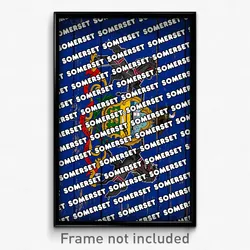 Somerset Pennsylvania Poster (PA City Souvenir 11x17 Town Print)