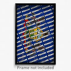 Kennett Square Pennsylvania Poster (PA City Souvenir 11x17 Town Print)