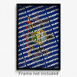 Gilbertsville Pennsylvania Poster (PA City Souvenir 11x17 Town Print)