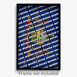 McKees Rocks Pennsylvania Poster (PA City Souvenir 11x17 Town Print)