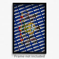 Media Pennsylvania Poster (PA City Souvenir 11x17 Town Print)