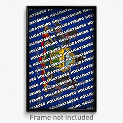 Hollidaysburg Pennsylvania Poster (PA City Souvenir 11x17 Town Print)