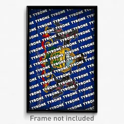 Tyrone Pennsylvania Poster (PA City Souvenir 11x17 Town Print)