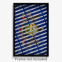 Chesterbrook Pennsylvania Poster (PA City Souvenir 11x17 Town Print)