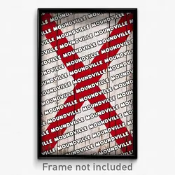 Moundville Alabama Poster (AL City Souvenir 11x17 Town Print)