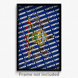 Turtle Creek Pennsylvania Poster (PA City Souvenir 11x17 Town Print)