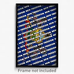 New Freedom Pennsylvania Poster (PA City Souvenir 11x17 Town Print)