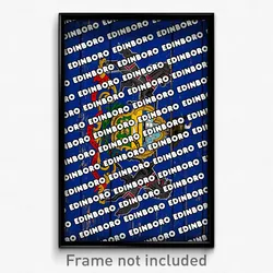 Edinboro Pennsylvania Poster (PA City Souvenir 11x17 Town Print)