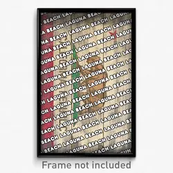 Laguna Beach California Poster (CA City Souvenir 11x17 Town Print)