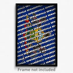 Edwardsville Pennsylvania Poster (PA City Souvenir 11x17 Town Print)