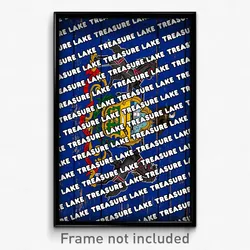 Treasure Lake Pennsylvania Poster (PA City Souvenir 11x17 Town Print)