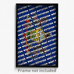 West Pittston Pennsylvania Poster (PA City Souvenir 11x17 Town Print)