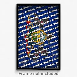 Donora Pennsylvania Poster (PA City Souvenir 11x17 Town Print)