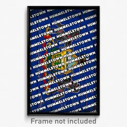 Hummelstown Pennsylvania Poster (PA City Souvenir 11x17 Town Print)