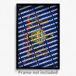 Honesdale Pennsylvania Poster (PA City Souvenir 11x17 Town Print)