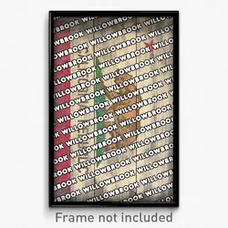 Willowbrook California Poster (CA City Souvenir 11x17 Town Print)