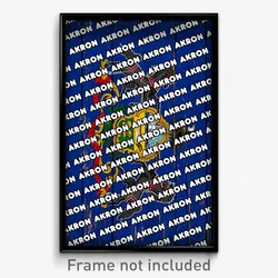 Akron Pennsylvania Poster (PA City Souvenir 11x17 Town Print)