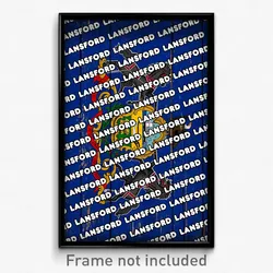 Lansford Pennsylvania Poster (PA City Souvenir 11x17 Town Print)