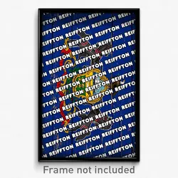 Reiffton Pennsylvania Poster (PA City Souvenir 11x17 Town Print)