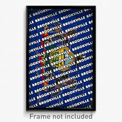 Brookville Pennsylvania Poster (PA City Souvenir 11x17 Town Print)