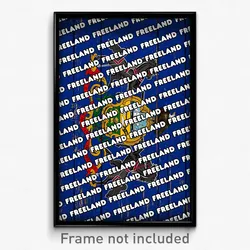 Freeland Pennsylvania Poster (PA City Souvenir 11x17 Town Print)