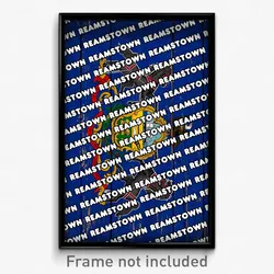 Reamstown Pennsylvania Poster (PA City Souvenir 11x17 Town Print)