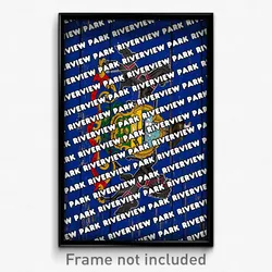 Riverview Park Pennsylvania Poster (PA City Souvenir 11x17 Town Print)