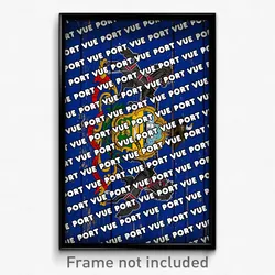 Port Vue Pennsylvania Poster (PA City Souvenir 11x17 Town Print)