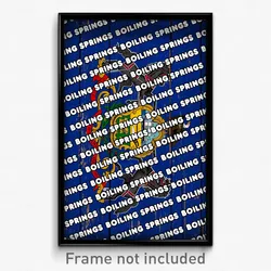 Boiling Springs Pennsylvania Poster (PA City Souvenir 11x17 Town Print)