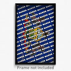 Manor Pennsylvania Poster (PA City Souvenir 11x17 Town Print)